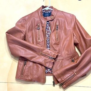Faux leather jacket sz M